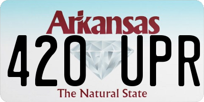 AR license plate 420UPR