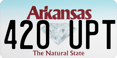 AR license plate 420UPT
