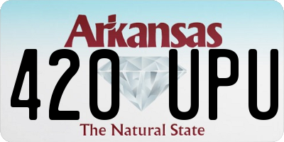 AR license plate 420UPU