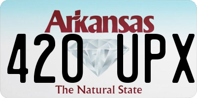 AR license plate 420UPX