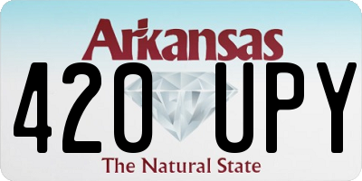 AR license plate 420UPY
