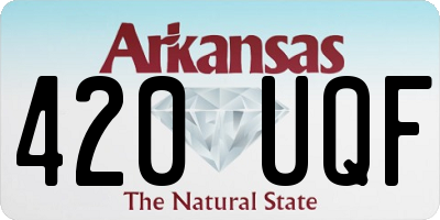 AR license plate 420UQF