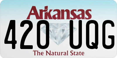 AR license plate 420UQG