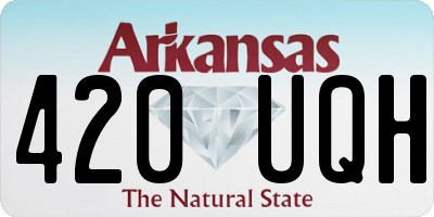 AR license plate 420UQH