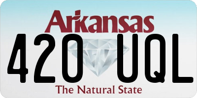 AR license plate 420UQL
