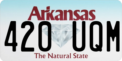 AR license plate 420UQM