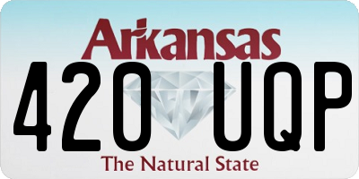 AR license plate 420UQP