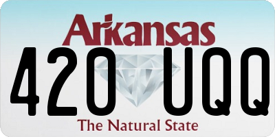 AR license plate 420UQQ