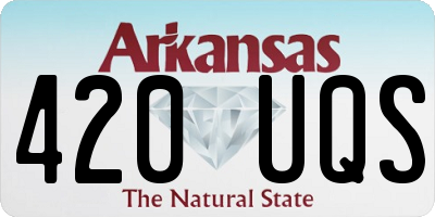 AR license plate 420UQS