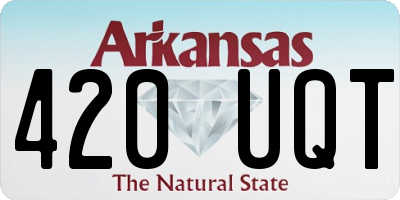 AR license plate 420UQT