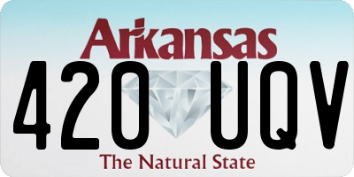 AR license plate 420UQV