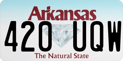 AR license plate 420UQW