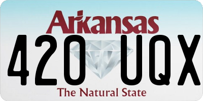 AR license plate 420UQX