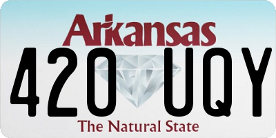 AR license plate 420UQY