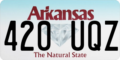 AR license plate 420UQZ