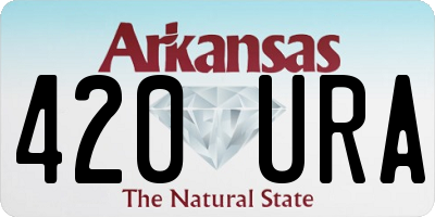 AR license plate 420URA