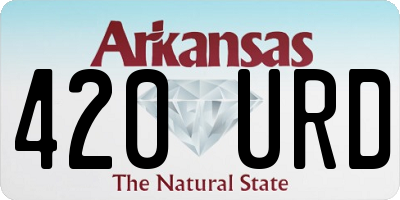 AR license plate 420URD