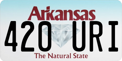 AR license plate 420URI