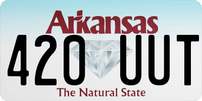 AR license plate 420UUT