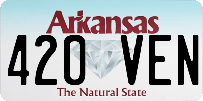 AR license plate 420VEN