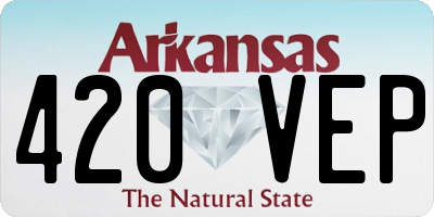 AR license plate 420VEP