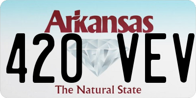 AR license plate 420VEV