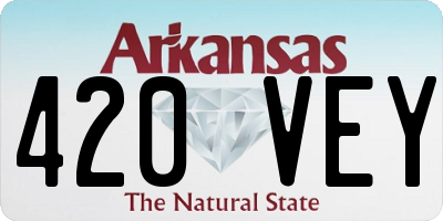 AR license plate 420VEY