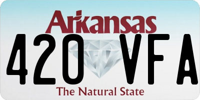 AR license plate 420VFA