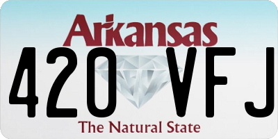 AR license plate 420VFJ