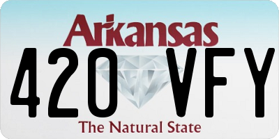 AR license plate 420VFY