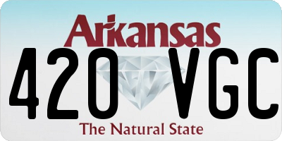 AR license plate 420VGC