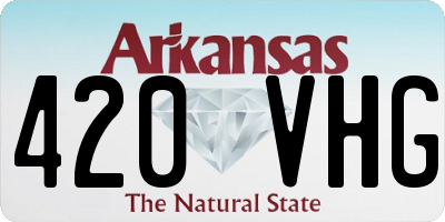 AR license plate 420VHG