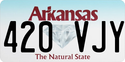 AR license plate 420VJY