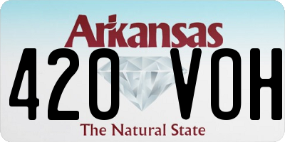 AR license plate 420VOH