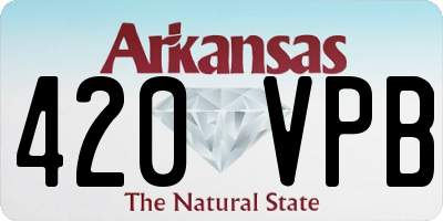 AR license plate 420VPB