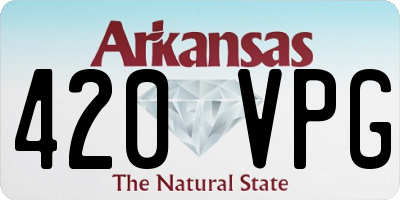 AR license plate 420VPG