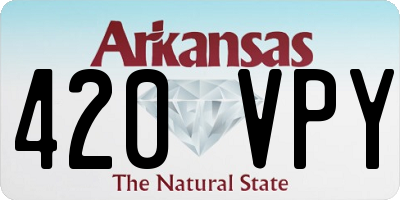 AR license plate 420VPY