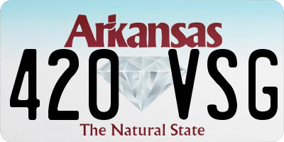 AR license plate 420VSG