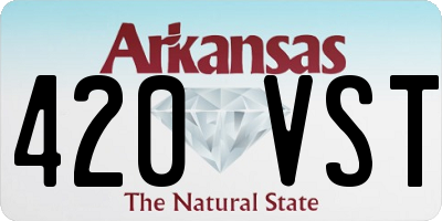 AR license plate 420VST