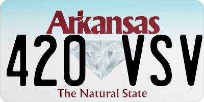 AR license plate 420VSV