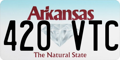 AR license plate 420VTC