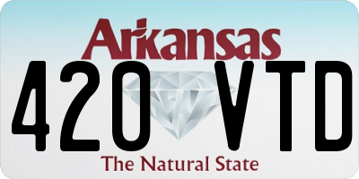 AR license plate 420VTD