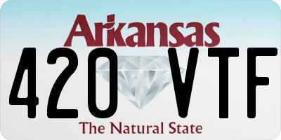 AR license plate 420VTF