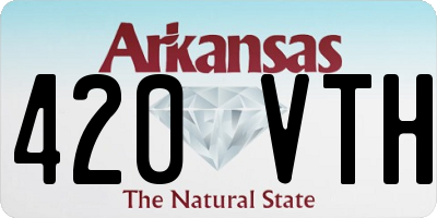 AR license plate 420VTH