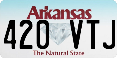 AR license plate 420VTJ