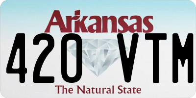AR license plate 420VTM