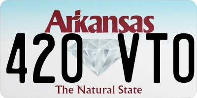 AR license plate 420VTO