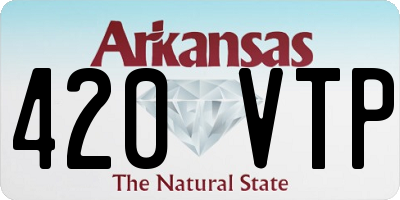 AR license plate 420VTP