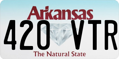 AR license plate 420VTR
