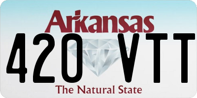 AR license plate 420VTT